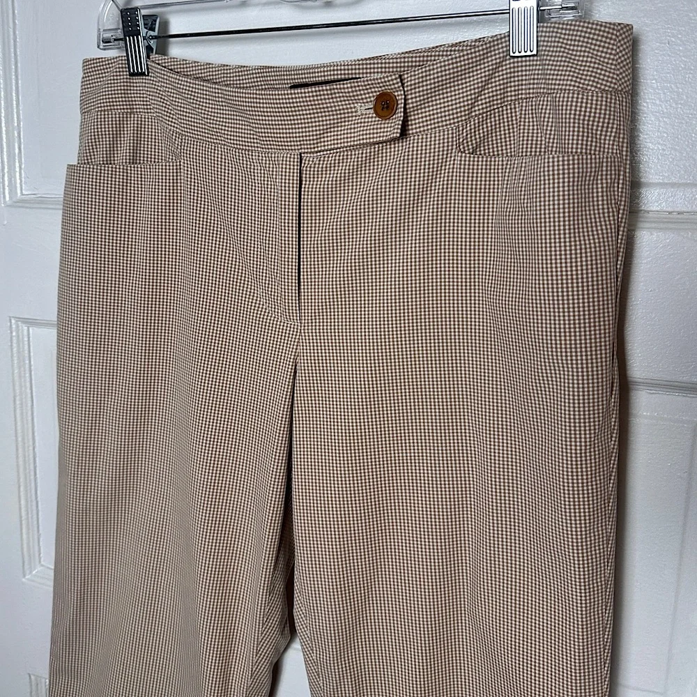 3/$20💥 Talbots‎ Signature Ankle Pants Plaid Chinos Cotton Preppy Preppy 8